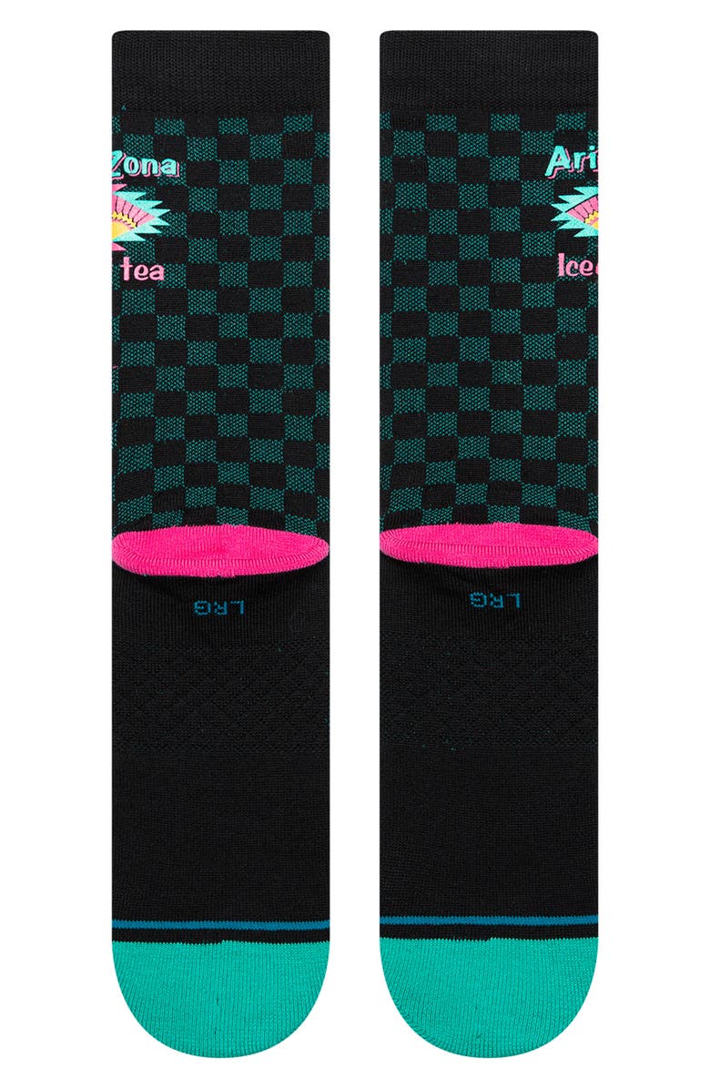 Stance Iced to See You Combed Cotton Blend Crew Socks, Alternate, color, Black