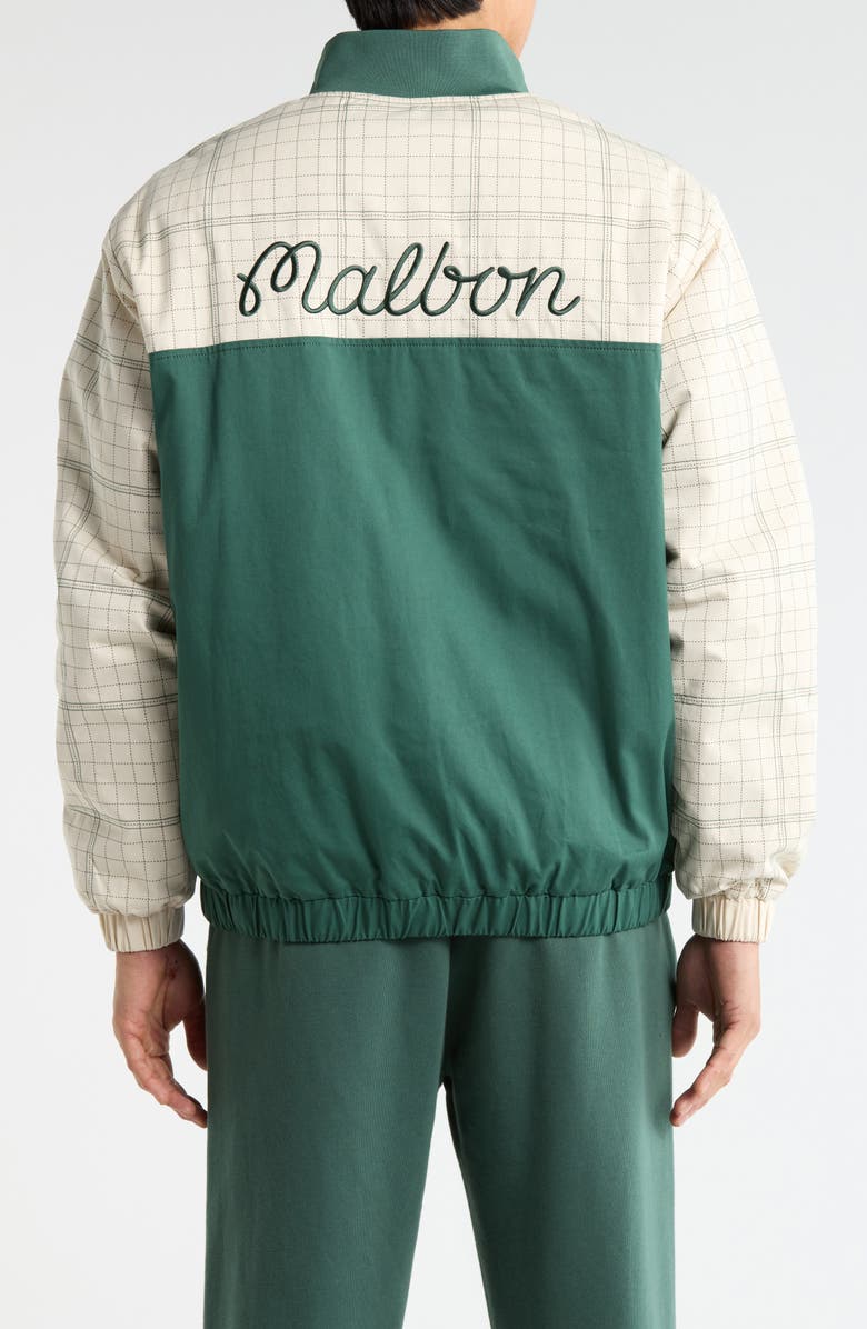 Malbon Golf Spruce Half Zip Golf Pullover, Alternate, color, Hunter Green / Ivory