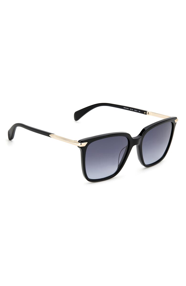 rag & bone 55mm Gradient Rectangle Sunglasses, Alternate, color,