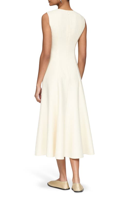 Lafayette 148 Textured Midi Dress In Cloud