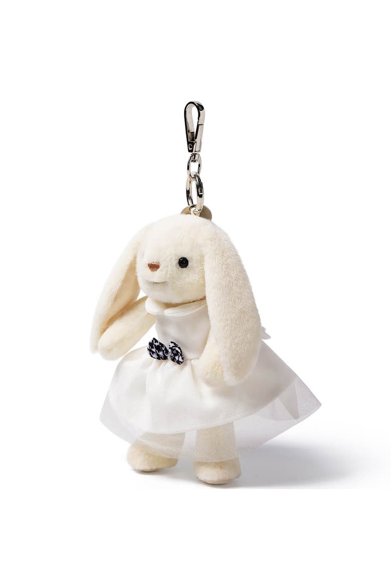 Smiling Leveret Bunny Plush Bag Charm, Alternate, color, Multicolored