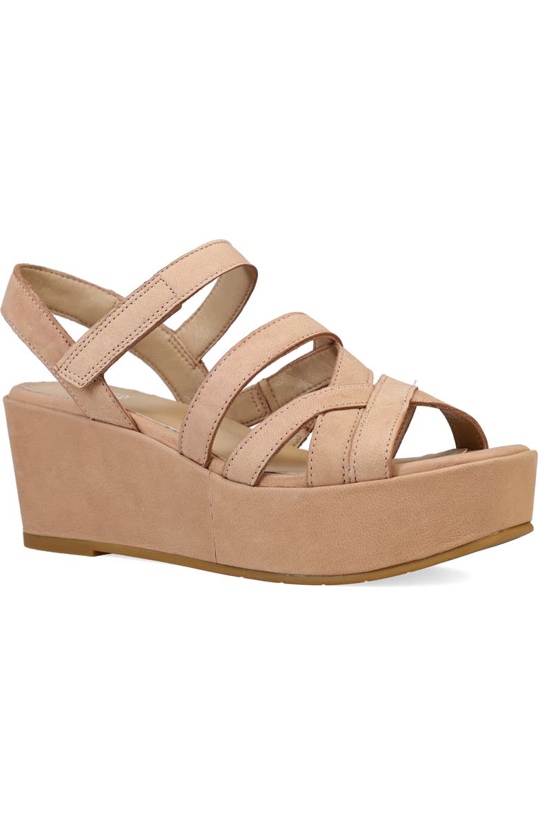 Eileen Fisher Mazy Strappy Platform Sandal, Main, color, Latte