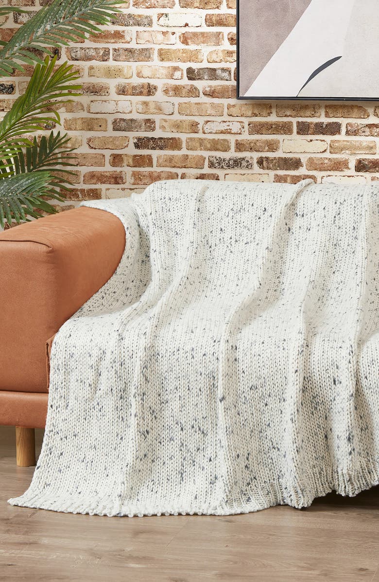 Lucky Brand Calafia Chunky Knit Throw Blanket, Alternate, color, 