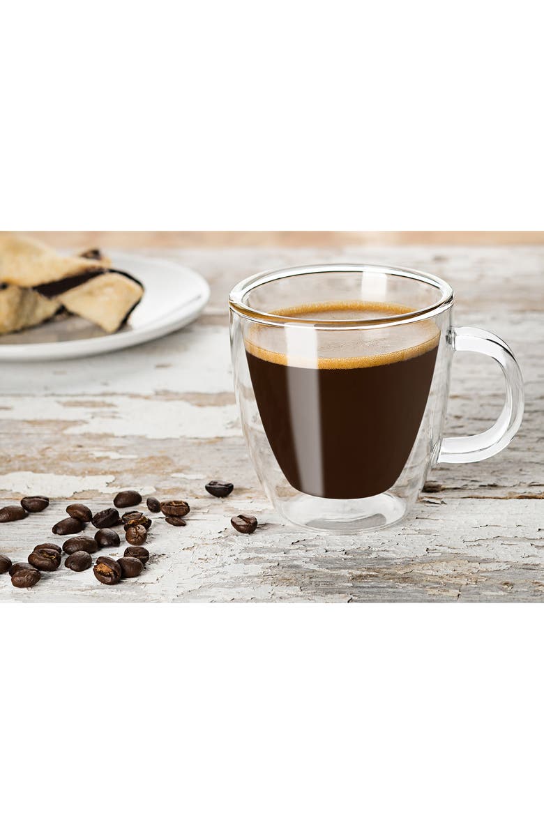 JoyJolt Savor Double Wall Insulated Mug - Set of 4, Alternate, color, Clear