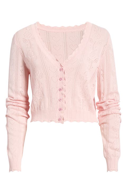 Sibella Cotton Pointelle Cardigan
