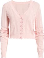 LoveShackFancy Sibella Cotton Pointelle Cardigan