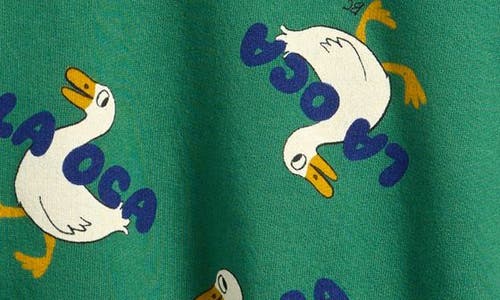 Bobo Choses Kids' La Oca Graphic Crewneck Sweatshirt In Green