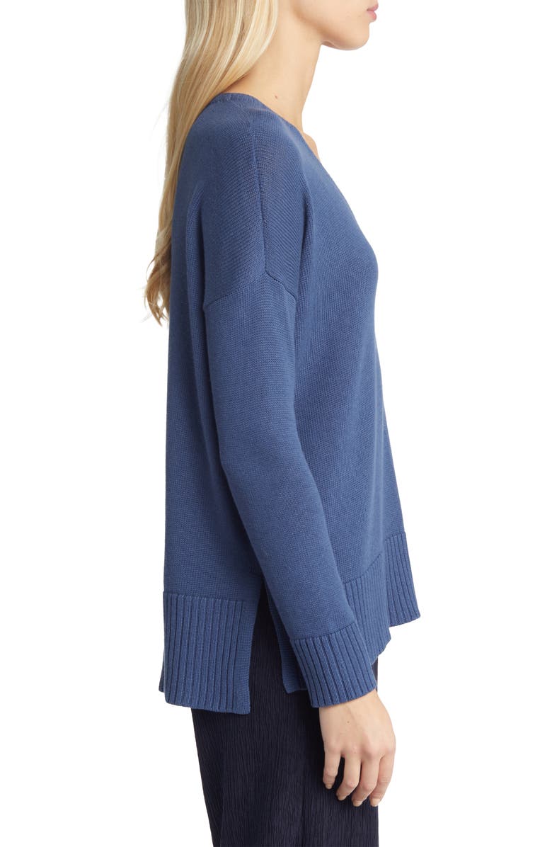 Eileen Fisher Boxy V-Neck Sweater, Alternate, color, 