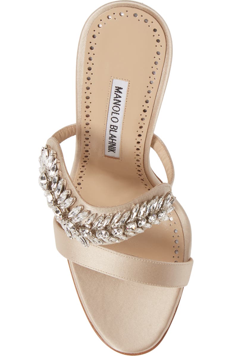 Manolo Blahnik Skysan Crystal Embellished Sandal, Alternate, color,