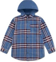 Levi's Kids' Hooded Plaid Flannel Shirt
