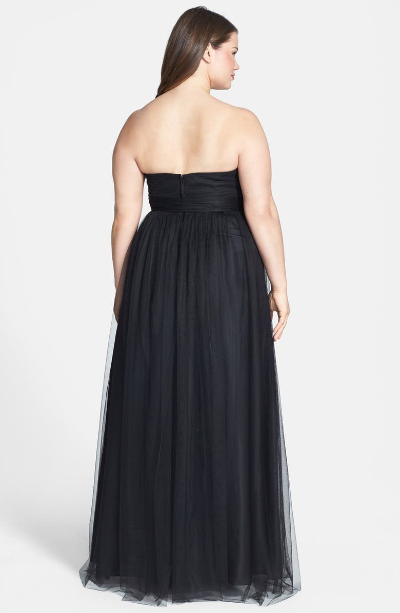 Jenny Yoo Annabelle Convertible Tulle Column Dress, Alternate, color, 