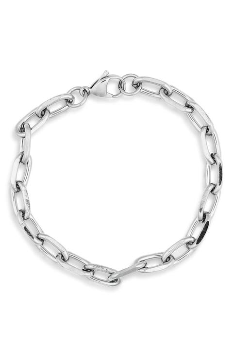 Men's Oval Link Bracelet