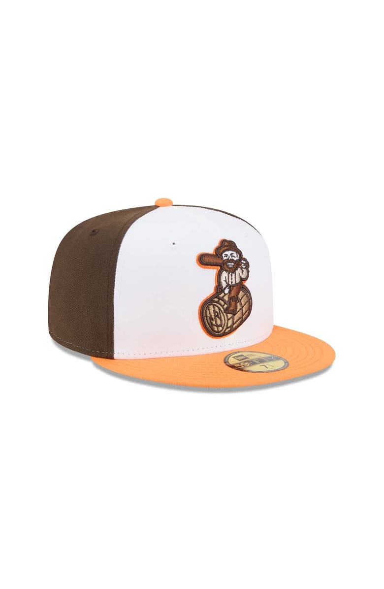 New Era Men's New Era White Bowling Green Hot Rods Theme Nights 59FIFTY Fitted Hat, Alternate, color, White