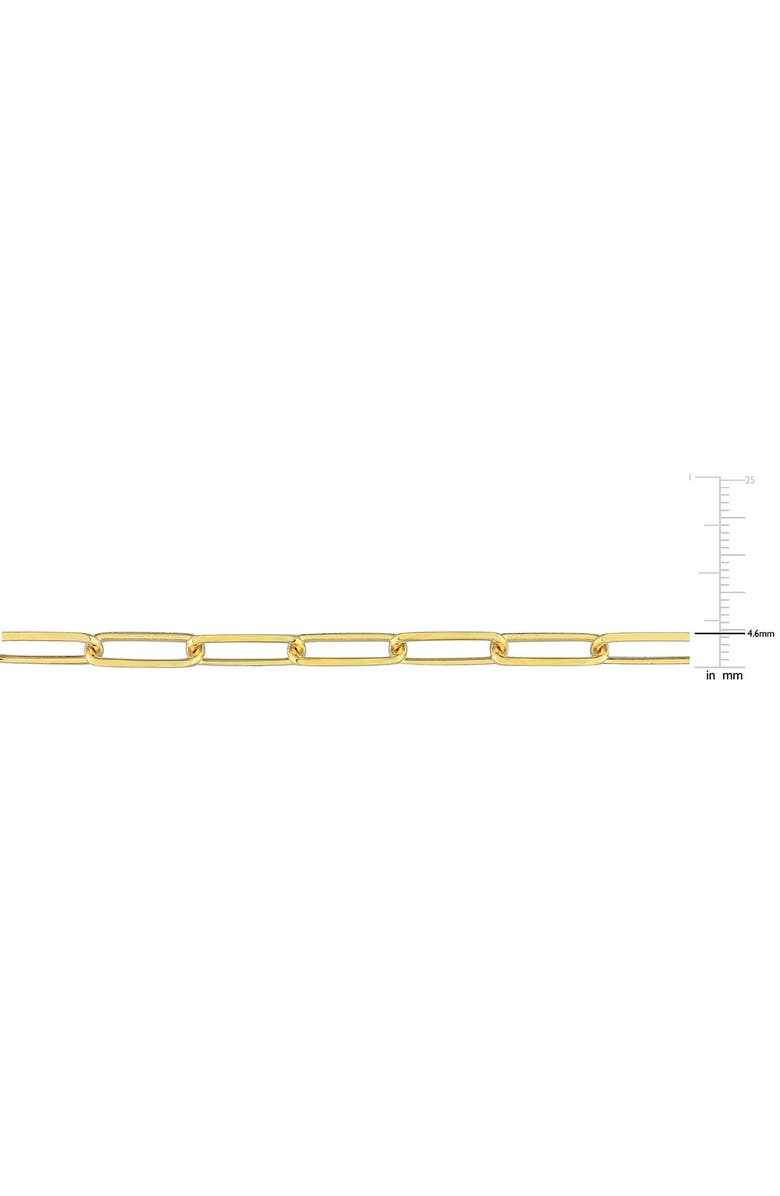 DELMAR Diamond Cut Paper Clip Chain Necklace, Alternate, color,