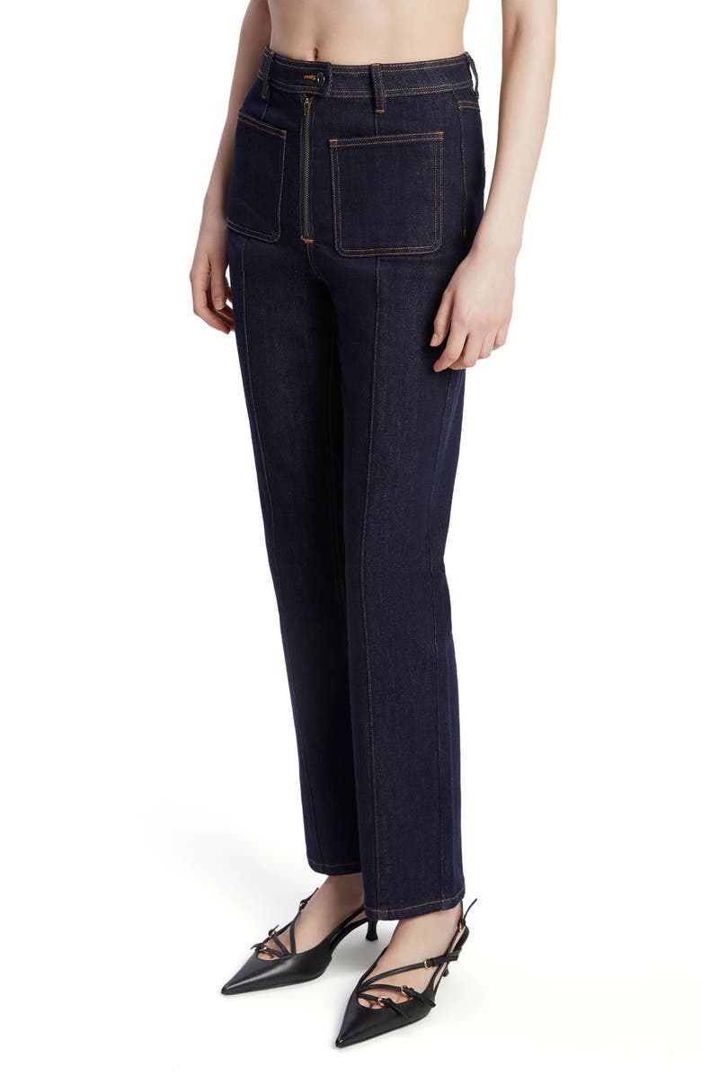 Bardot Cobain Straight Leg Jeans, Alternate, color, Dark