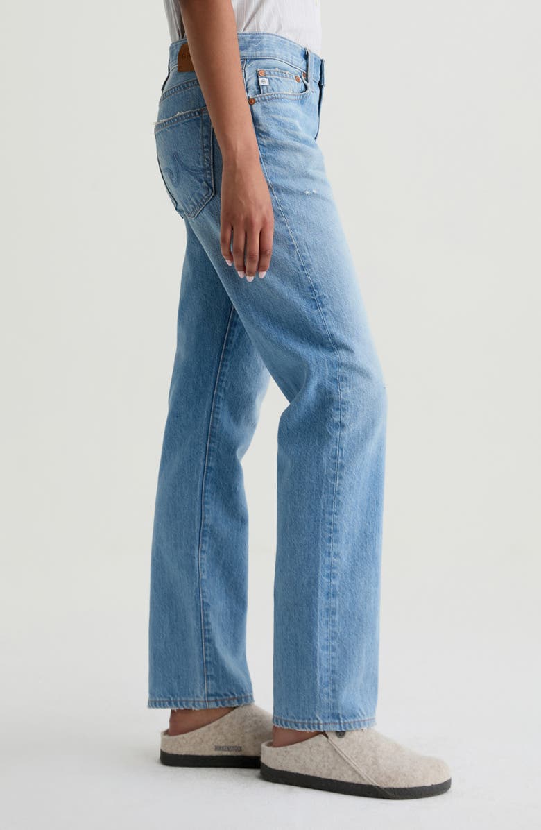 AG The Boyfriend Mid Rise Straight Leg Jeans, Alternate, color, 20 Years Rococo