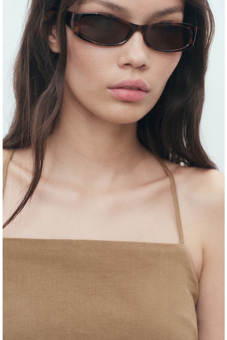 Crossback Cotton & Linen Top, Alternate, color, SAND
