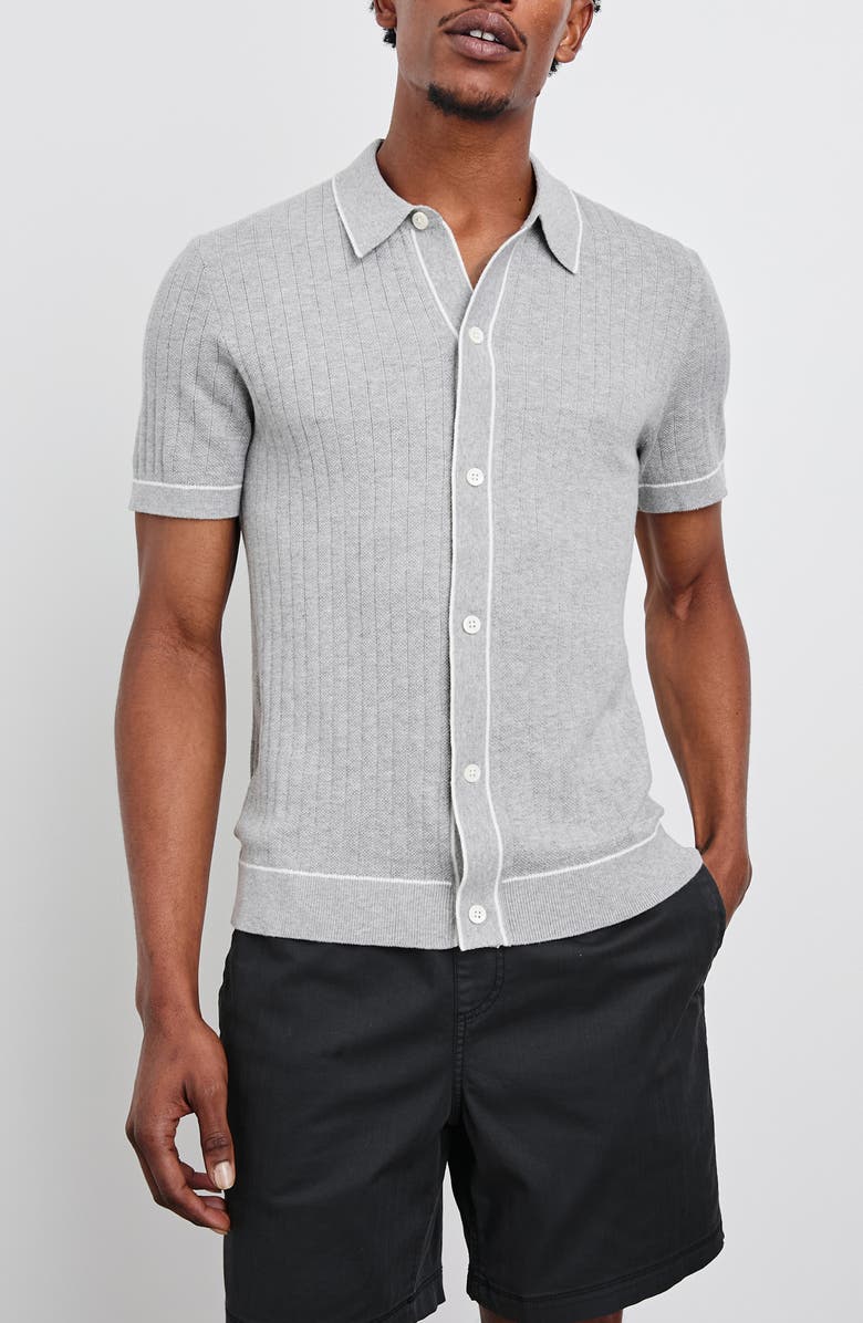 Rails Vernon Knit Button-Up Polo, Main, color, 