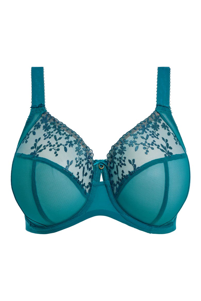 Zarla Full Figure Underwire Bra, Alternate, color, OCEAN DEPTHS