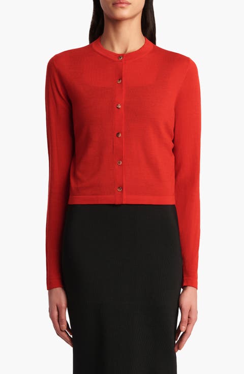 Brieta Merino Wool Blend Cardigan