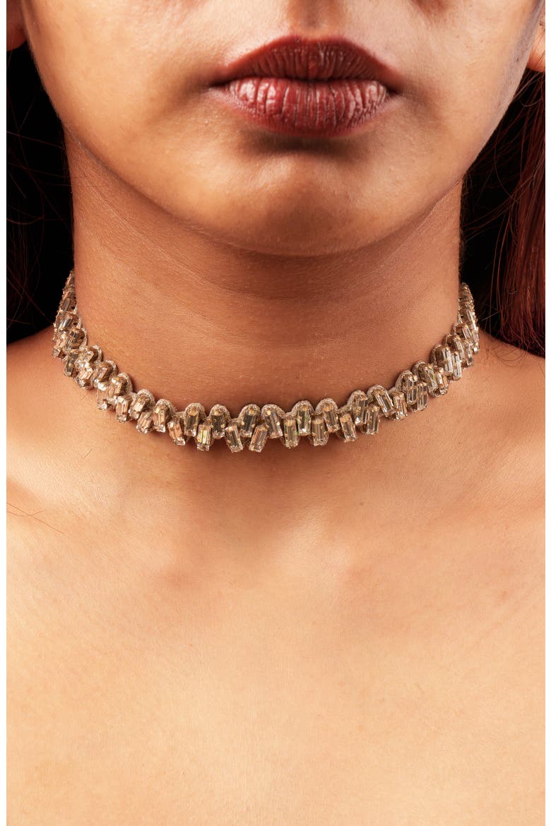 Ilya Choker Necklace, Alternate, color, SILVER
