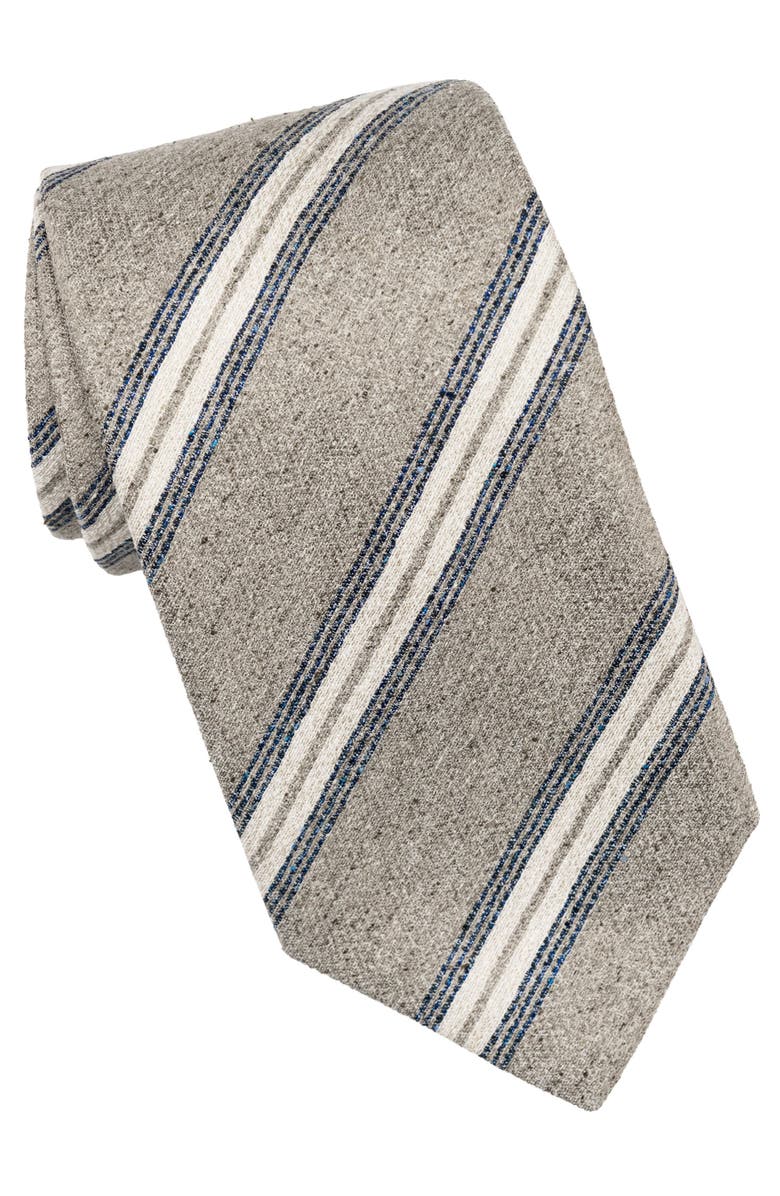 Elizabetta Frascati - Extra Long Silk Jacquard Tie for Men, Main, color, Sand