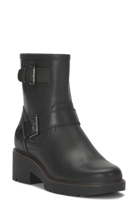 Migyn Block Heel Bootie (Women)