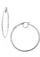 Nadri Cubic Zirconia Hoop Earrings