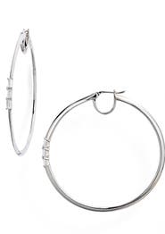 Nadri Cubic Zirconia Hoop Earrings