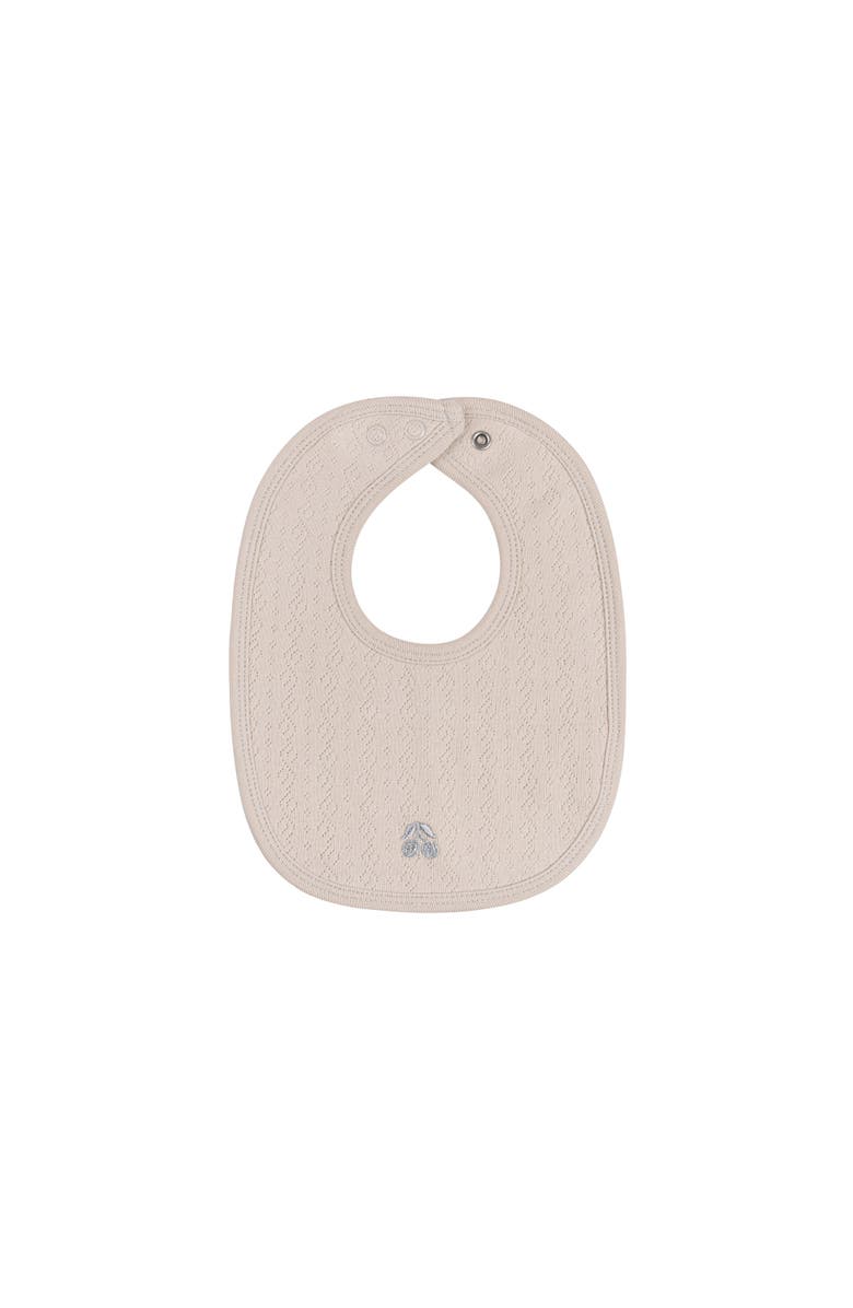 Ely's & Co. Squiggle Pointelle Collection - Bib, Main, color, Beige