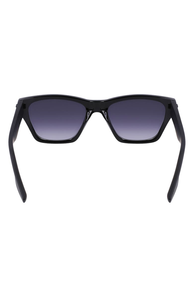 Converse Recraft 54mm Gradient Cat Eye Sunglasses, Alternate, color, Black