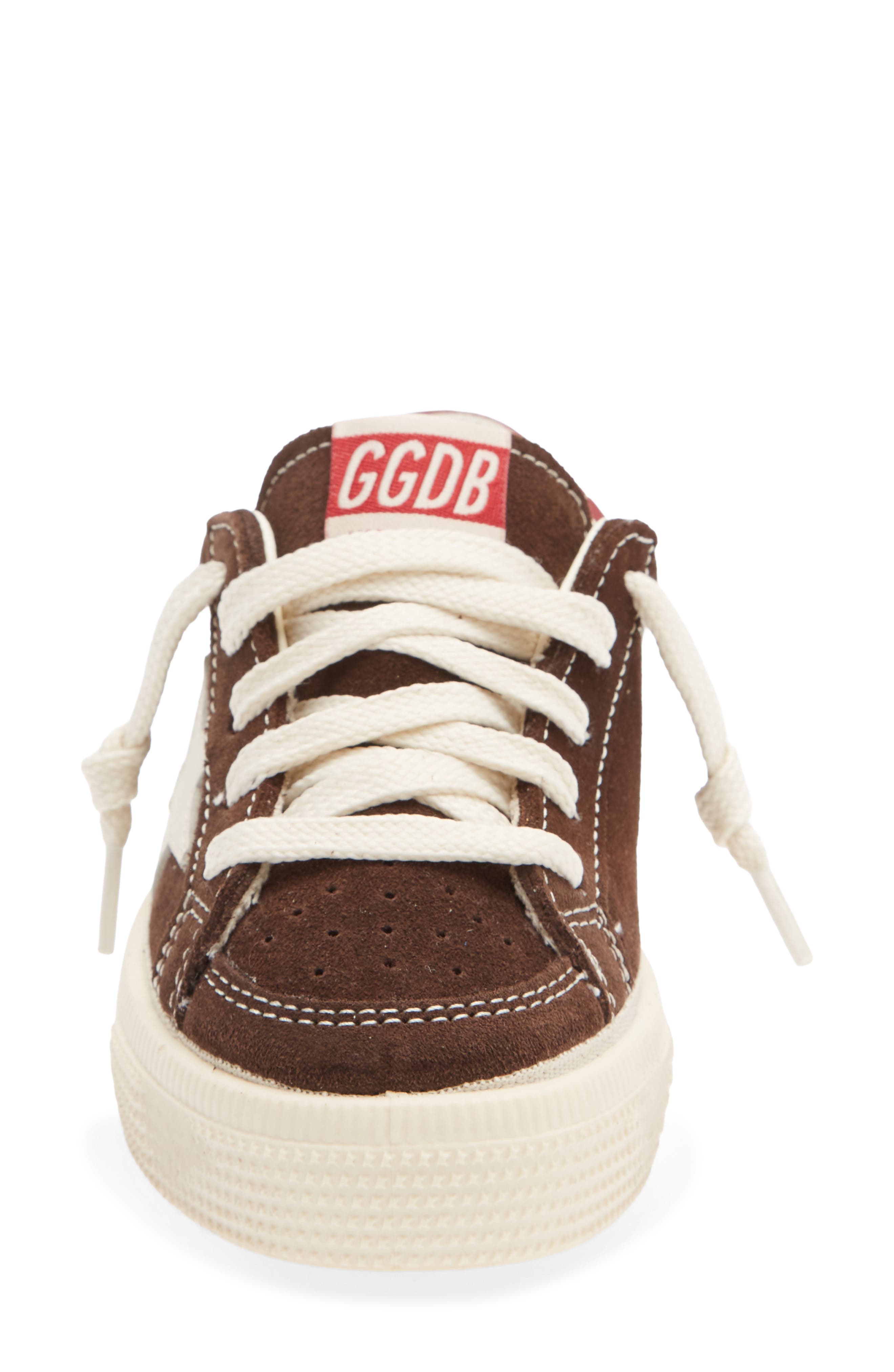 Kids' May Sneaker, Alternate, color, BROWN/ WHITE/ RED