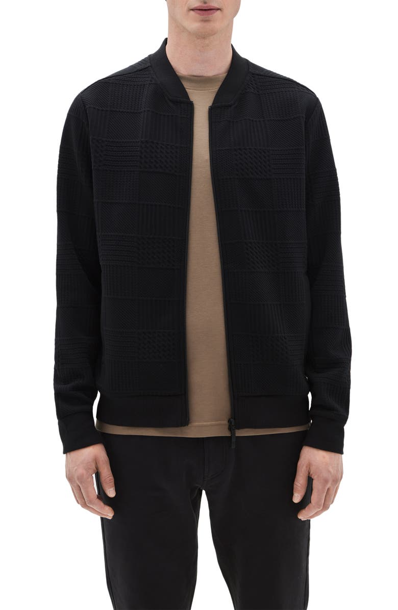 Robert Barakett Elmdon Baseball Jacket, Alternate, color, Black