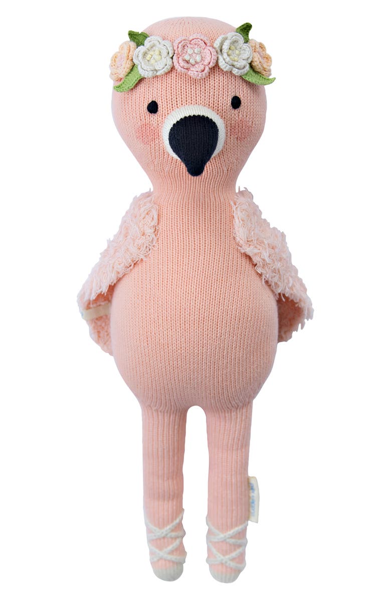 cuddle+kind cuddle + kind Mini Penelope the Flamingo Stuffed Animal, Main, color, Pink