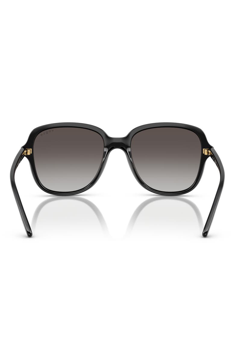 VOGUE 53mm Square Sunglasses, Alternate, color, Black
