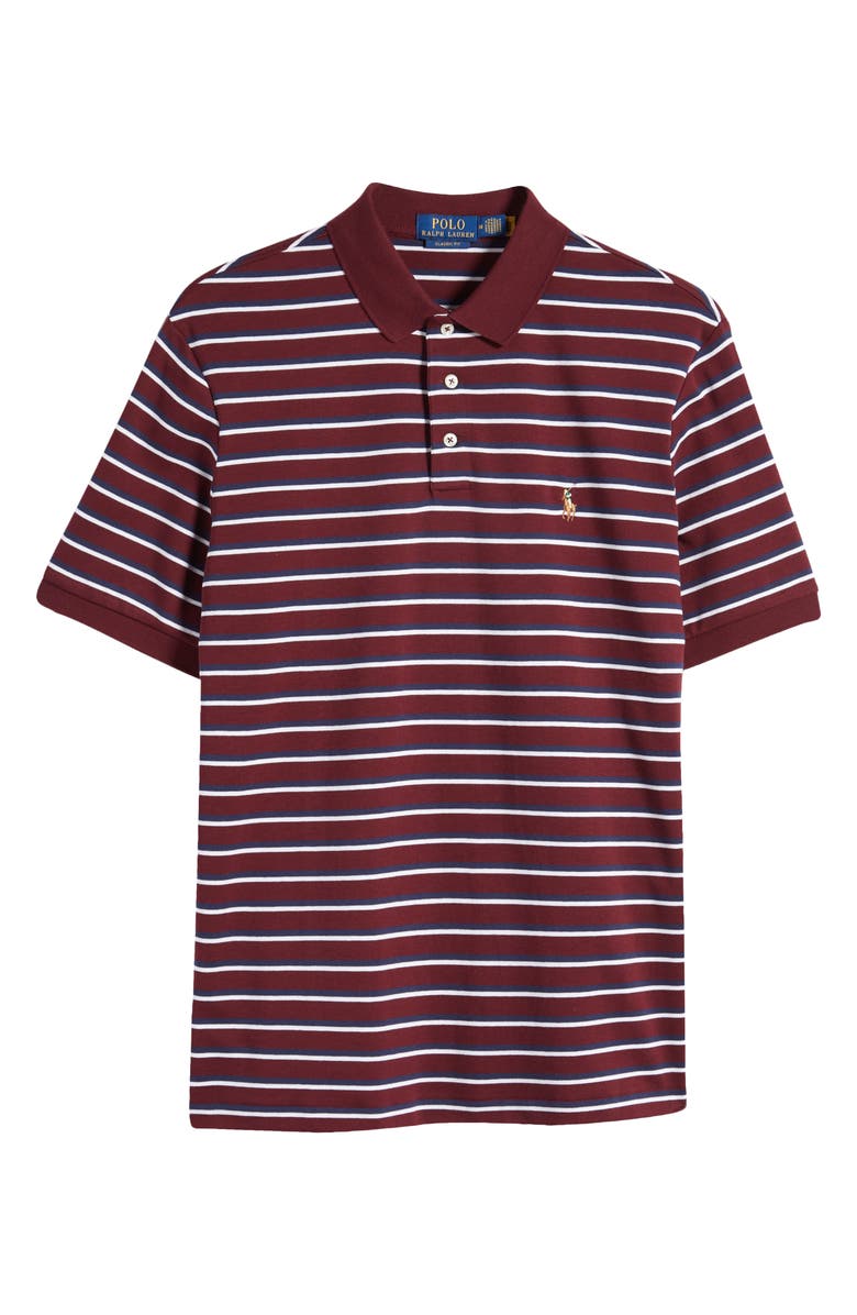 Polo Ralph Lauren Stripe Cotton Interlock Polo, Main, color, 