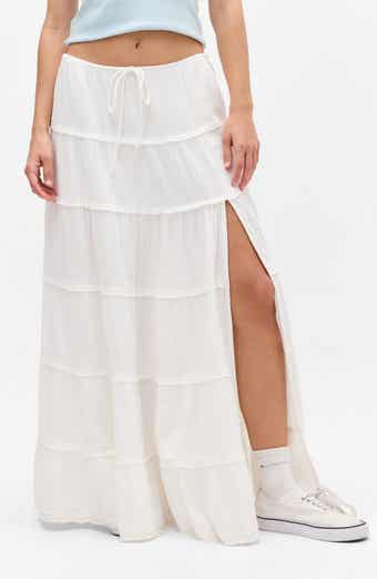 BDG Urban Outfitters Sadie Tiered Cotton Maxi Skirt