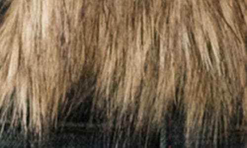 True Religion Women's Fur Denim Vest In Blue