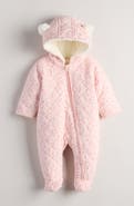 Nordstrom Hooded Quilted Fleece Lined Bunting