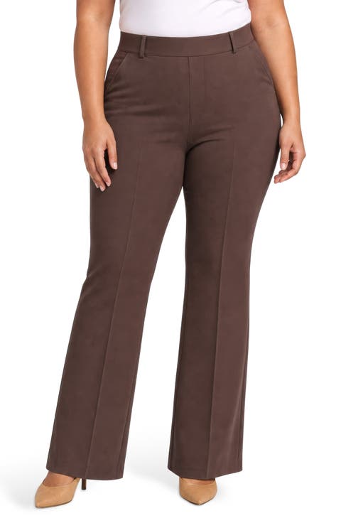 Sculpt-Her™ Pull-On Flare Ponte Pants