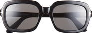 TOM FORD Lana 53mm Polarized Rectangular Sunglasses
