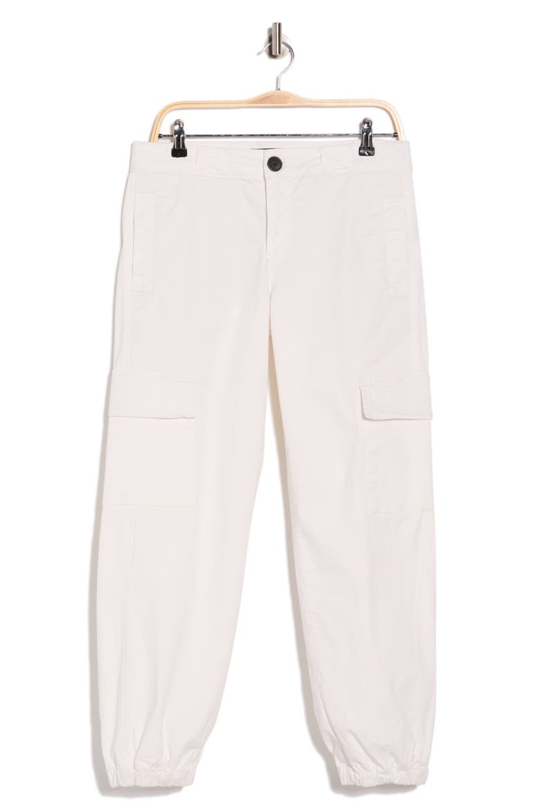 Take Over Stretch Cotton Cargo Joggers, Alternate, color, BLEACHED WHITE