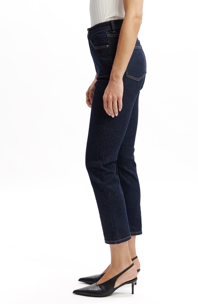 Bardot Heidi Straight Leg Crop Jeans, Alternate, color, Dark
