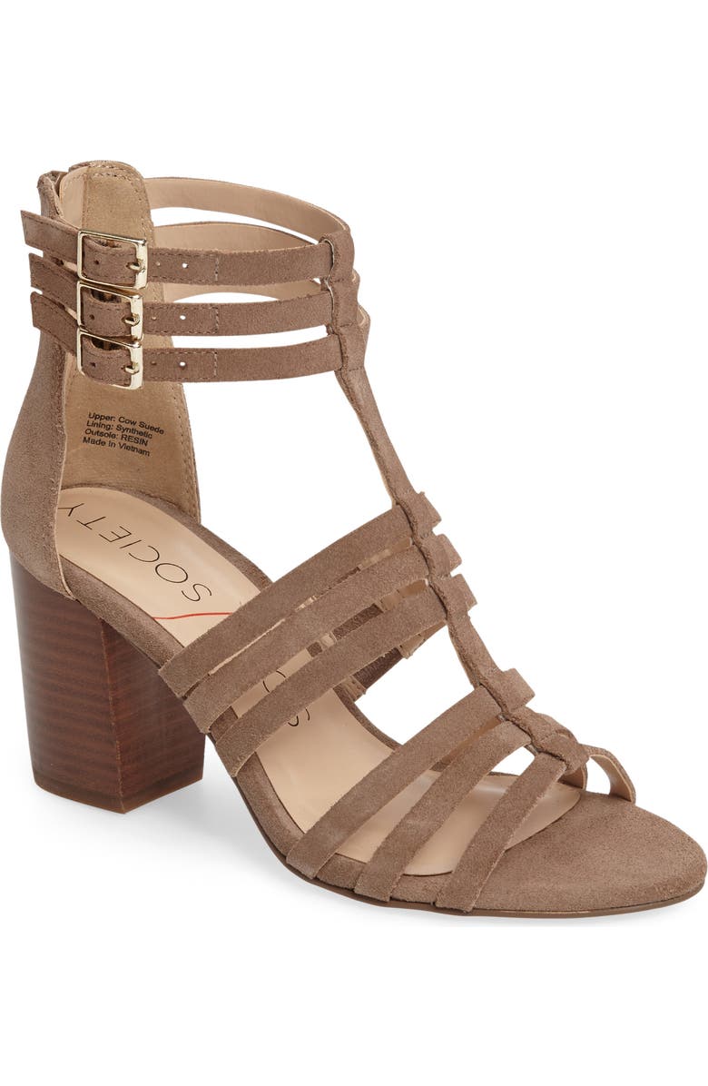 Sole Society 'Elise' Gladiator Sandal, Main, color,