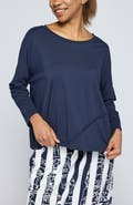 LUUKAA Cerys Asymmetric Jersey Blouse