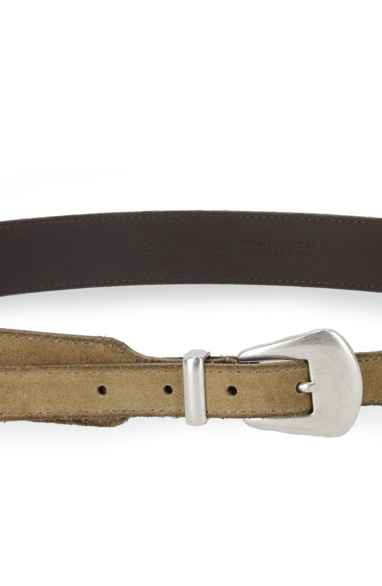 Fortela Phoenix Suede Leather Belt, Alternate, color, Sand1