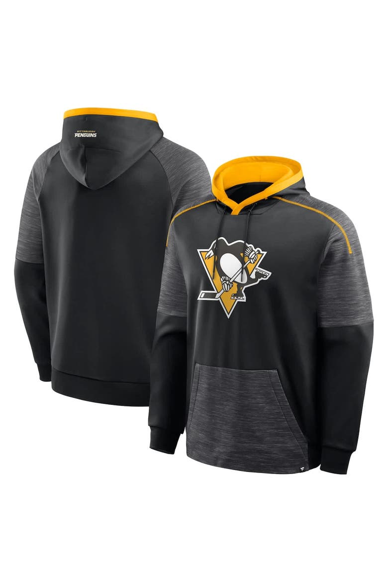 Men's Fanatics Black Pittsburgh Penguins Goaltender Defender Pullover Hoodie, Alternate, color, Black