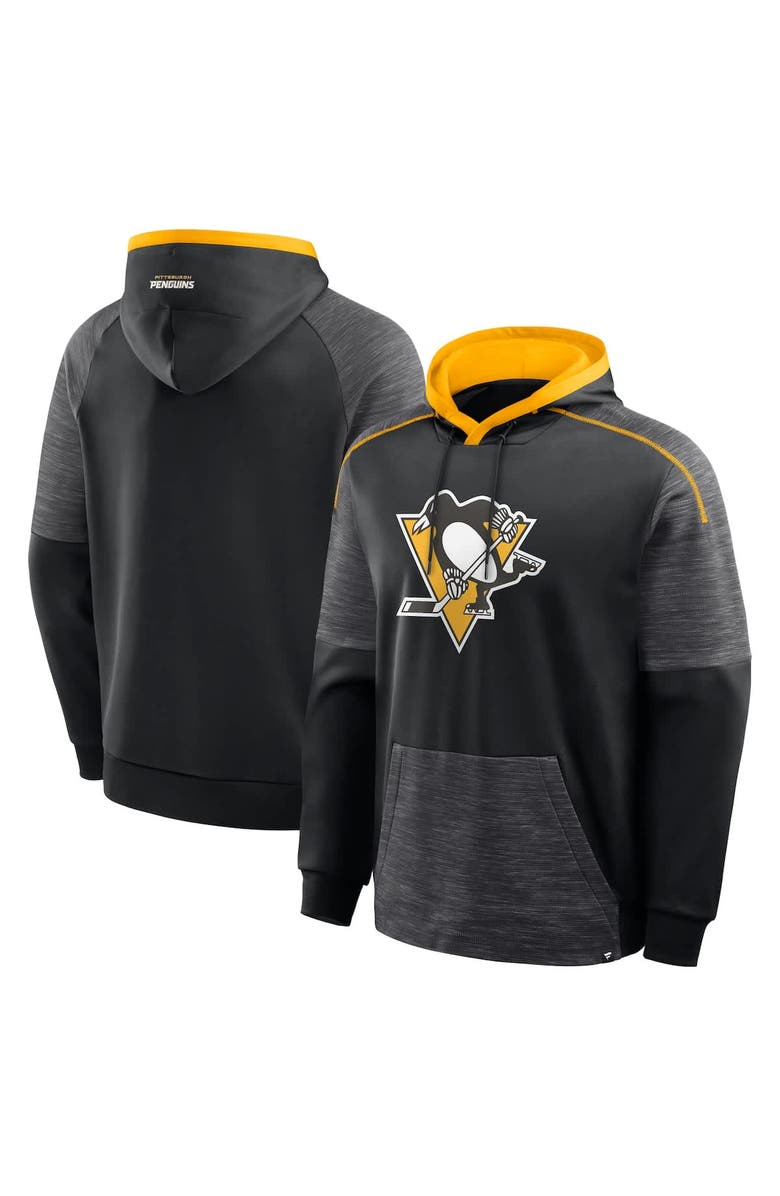 FANATICS Men's Fanatics Black Pittsburgh Penguins Goaltender Defender Pullover Hoodie, Alternate, color, Black