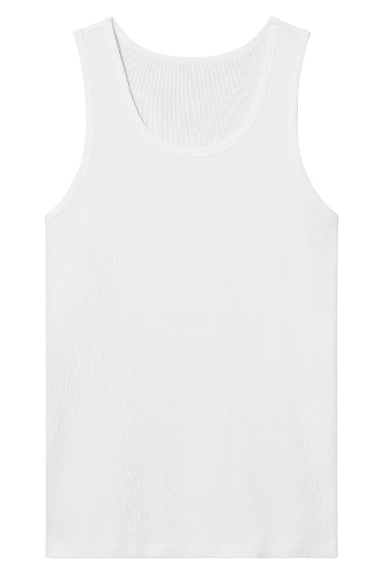 Men's Cool Stretch Cotton 3-Pack Rib Tanks, Alternate, color, WHITE
