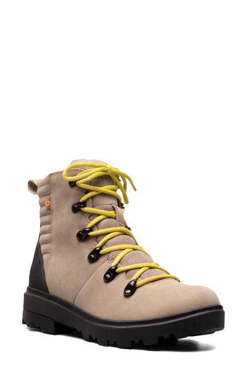 Bogs Holly Waterproof Lace-Up Boot in Taupe 